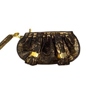 Botkier for target distressed gold metallic clutch